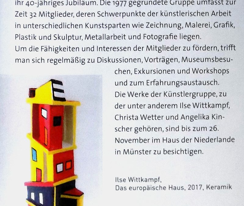 Pressebericht – „Jubiläumsausstellung von Spektrum 77“
